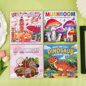 <span class=keywords><strong>Livre</strong></span> de coloriage aquarelle personnalisé pour enfants, couverture souple, parfait, Kawaii Toddler Design Pack, service d'impression de livres de coloriage - Product Image 2