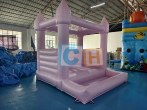 <span class=keywords><strong>Petit</strong></span> videur rose gonflable d'utilisation d'intérieur avec la fosse de boule pour épouser la mini glissière pleine d'entrain gonflable pour la <span class=keywords><strong>location</strong></span> - Product Image 3