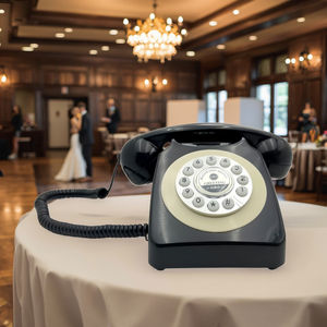 هاتف عتيق قابل للتخصيص كسجل صوتي للضيوف في حفلات الزفاف والمناسبات - Product Image 1