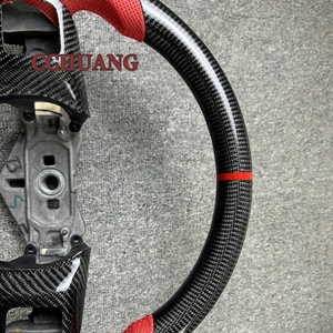 Volante de fibra de carbono para Jeep Wrangler Sahara Compass Grand <span class=keywords><strong>Cherokee</strong></span> Camping gratis 2010-2020 accesorios para automóviles personalizados - Product Image 5