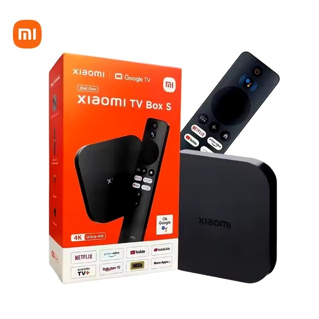 Xiao Mi TV Box S (2nd Gen) 4K Ultra HD Streaming Media Player with Dolby Atmos & DTS-HD Google TV