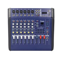 Console de mixage amplifiée 6 voies multifonctionnelle avec monitoring USB/casque – Meilleure vente usine