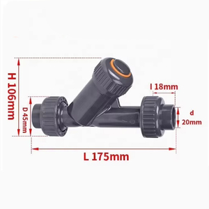 Vanne <span class=keywords><strong>anti</strong></span>-retour en <span class=keywords><strong>PVC</strong></span> de type Y Leadwin 1/2 pouce pour raccord de conduite d'eau - Product Image 1