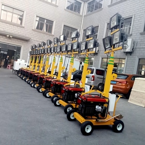 6-Meter handbetriebene Hubarbeitsbühne mit tragbarem Benzin-<span class=keywords><strong>Generator</strong></span> für Fahrzeugbeleuchtung - Product Image 6