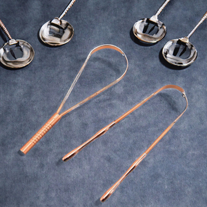 Raspador de Lengua en Forma de U de Cobre de Alta Calidad, Herramienta Multiusos para la Limpieza de la Lengua para Uso Doméstico - Product Image 3