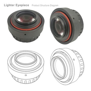 PVS14 Objektif <span class=keywords><strong>Lens</strong></span> Mercek Su Geçirmez 20m Gözlük Gece Görüş Cihazı Lensi Yüksek Performanslı Objektif Montajı - Product Image 3