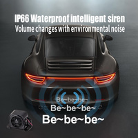 Klaxon de sirène de voiture automatique étanche Ip66 12v ~ 24v 75 ~ 110db Volume La sirène de voiture peut changer en tant que bruits de fond