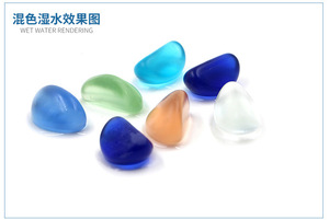25kg/봉지 블루 글라스 자갈석 녹색 유약석 수족관 어항 장식 천연 석영석 및 크리스탈 - Product Image 2