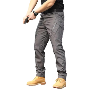 <strong>Men</strong> Multi Pockets Casual Pant Waterproof Ribstop <strong>Trousers</strong> for Working <strong>Men</strong> Hiking Hunting <strong>Traveling</strong> Anti Tearing Tactical Pants - Product Image 2