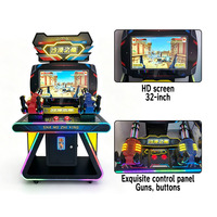 Machine de jeu d'arcade de tir à double canon Desert Eagle en métal, à monnayeur, pour centres de jeux et parcs d'attractions