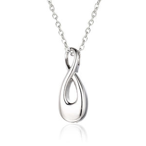 खोखले आंसू-ड्रॉप स्टेनलेस स्टील स्मारक अंतिम संस्कार के लिए पालतू जानवरों के बालों की अस्थियां लटकी गई हैं - Product Image 5