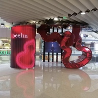 Panel LED Flexible Personalizado para Exteriores a Todo Color, Columna Cilíndrica, Pantalla Suave P1.86 Curva 8K HDR10 IP65, Módulo de Pantalla LED