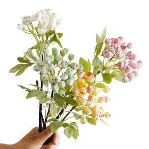 Ramo de Bayas Artificiales de Plástico Escarchado, Decoración Navideña, Accesorios para Fotografía de Bodas, Decoración Ligera para el Hogar - Product Image 5