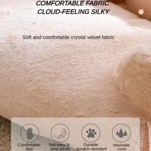 Hiver Réchauffement Sommeil Profond Et Doux Nuit Lit Pour Animaux Doux Chien Et Chat Canapé Lit Coussin Lit Pour Animaux De Compagnie - Product Image 6