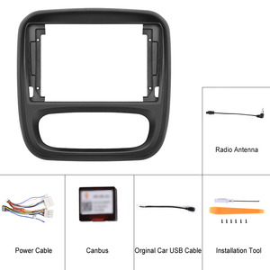 (EU/UK Stock) telaio autoradio Podofo 9 "con Canbus per <span class=keywords><strong>Renault</strong></span> <span class=keywords><strong>TRAFIC</strong></span>/<span class=keywords><strong>Opel</strong></span> <span class=keywords><strong>VIVARO</strong></span> pannello 2015 cruscotto all'ingrosso - Product Image 6