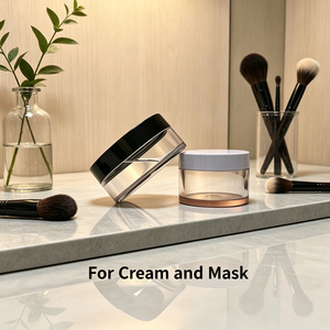 Envase Cilíndrico de Plástico Transparente de 100 ml para Cosméticos, Tarro PET de Pared Gruesa para Crema Facial, Tapa de Rosca Vacía, Impresión UV/Digital, Logotipo Personalizado - Product Image 6