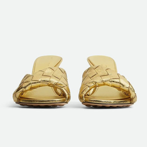 Sandales à talons hauts tressées en forme de losange, à bout carré, pour femmes, style été, pour filles audacieuses - Product Image 4