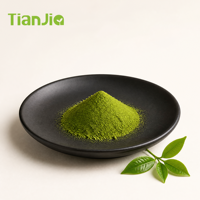 Poudre de thé vert Matcha de qualité alimentaire 6A Tianjia en bouteille, certifiée ISO pour les boissons, les pâtisseries, les desserts et les produits nutritionnels