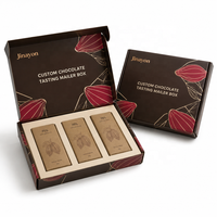 Boîte de dégustation de chocolat brillante personnalisée, emballage cadeau en carton ondulé