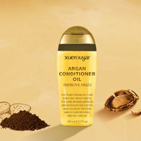 Sérum Capillaire Traitant à l'Huile Essentielle d'Argan du Maroc pour Massage du Cuir Chevelu, Améliore les Frisottis, Lisse, Nourrit, Rend les Cheveux Brillants, Répare et Hydrate