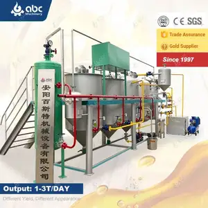 BEST Factory Price Crude Groundnut Sesame Mini Oil Refinery Machine for Refining Processing Sunflower,Coconut Edible Oil