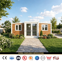 Casa Prefabricada Plegable de 20 pies, 30 pies, 40 pies, Casa Móvil Pequeña de 2, 3, 4 Dormitorios, Casa Contenedor Modular Prefabricada Expandible