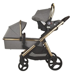 Poussette double portable et pliable OEM ODM pour jumeaux, siège auto pour bébé, nourrisson, tout-petit, nouveau-né, poussette de voyage pour bébé - Product Image 5