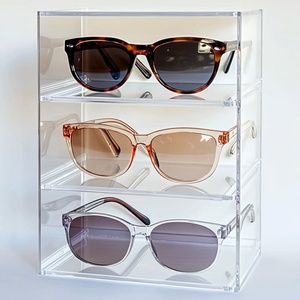 Custom Clear High Quality for Polished Acrylic Modern Tabletop Sunglasses Display Stand for Storage and Display - Product Image 3