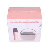 Boîte en papier pour haut-parleur de karaoké portable en gros, personnalisée, imprimée, pliable, kits de produits électroniques, revêtement UV, gaufrage, type de papier artistique