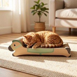 馬の形をした猫用爪とぎ、段ボール製の猫用スクラッチボード、耐久性のある猫用おもちゃ家具 - Product Image 2