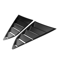 Persiennes de fenêtre latérale arrière de style course persiennes d'aération couvercle de pelle matériau ABS pièces de carrosserie persienne de fenêtre