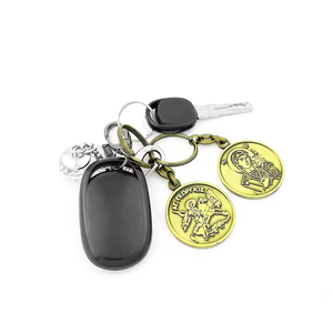 Porte-clés Orthodoxe à Finition Antique Vierge <span class=keywords><strong>Marie</strong></span> & Saint George Bijoux Dévotionnels Catholiques - Product Image 4