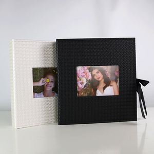 Album Fotografico in Pelle Yicheng da 6 Pollici, Versione Famiglia, Grande Capacità, per Matrimoni, Opzioni Personalizzabili, Rilegatura Perfetta, Bianco/Nero - Product Image 3