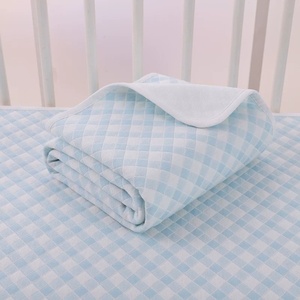Grand <span class=keywords><strong>matelas</strong></span> à <span class=keywords><strong>langer</strong></span> imperméable et lavable en coton pour bébé, protège-<span class=keywords><strong>matelas</strong></span> respirant et anti-fuite pour tout-petits - Product Image 2