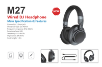 Casque sans fil professionnel sur-oreille 50 mm avec logo personnalisé, étanche IPX4, microphone ANC 5.4 pour enregistrement studio silencieux