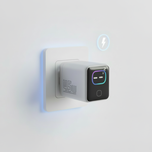 Cargador de teléfono para negocios y viajes, enchufe EU/US, pantalla inteligente con IA, cargador USB, cargador rápido GaN, cargador de pared inteligente con IA de 45w - Product Image 6