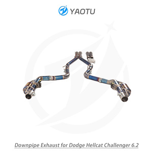 YT Titan hệ thống ống xả giữa phía sau với lối ra kép và van cho Dodge hellcat thách thức 6.2L - Product Image 6