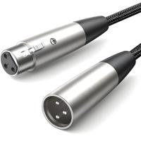 Câble micro XLR en Nylon fin haut de gamme 0.5m-5m mince pour appareil photo reflex numérique et enregistrement d'ordinateur Application audio et microphone