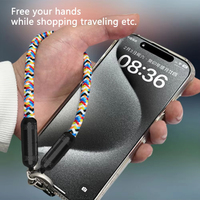 Porte-clés lanière câble de données usbc à usbc ou 8 broches câbles de données à charge rapide PD 60w PD27w 2 en 1 otg câble Lock Halter Wrist