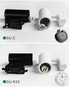 Support de lumière <span class=keywords><strong>sur</strong></span> <span class=keywords><strong>rail</strong></span> commercial GU10 avec angle réglable en aluminium + projecteur de lumière <span class=keywords><strong>sur</strong></span> <span class=keywords><strong>rail</strong></span> en PVC Source de lumière auto-équipée - Product Image 6