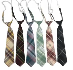 עניבות אחידות מתכווננות JK משובצות קשירה קשירה מראש למסיבת ליל כל הקדושים אבזרי צילום קוספליי לתלמיד בית ספר