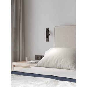 Lámpara de Pared Moderna Minimalista AB, de Aluminio, con Cabezal Giratorio, Luz LED de Lectura, Aplique de Pared <span class=keywords><strong>Empotrado</strong></span> para Hotel, Dormitorio, Habitación de Huéspedes - Product Image 6