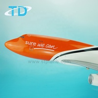 Modèle d'avion TNT B747-400 en résine à l'échelle 1:200 de 35 cm, logo/revêtement personnalisable, cadeau d'entreprise