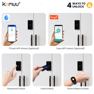 केमू तुया टलॉक इलेक्ट्रॉनिक कार्ड सिप कैबिनेट लॉक स्मार्ट जिम लॉकर लॉक अलार्म सार्वजनिक मोड लॉकर - Product Image 2