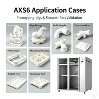 Imprimante 3D de qualité industrielle série AXS6, haute performance, grand format, pour la fabrication de modèles variés