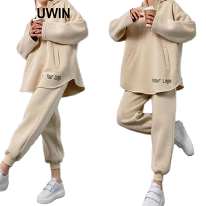 RUIQUWIN 2026 Nuevo Conjunto Deportivo Casual Reversible de Primavera/Otoño para Mujer, de Spandex/Poliéster Grueso, con Sudadera de Media Cremallera - Product Image 1