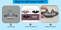 Patchs 3D en PVC pour chaussures, motifs de drapeaux personnalisés, à thermocoller pour des déclarations de mode durables