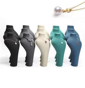 JINSKY, recién llegado, accesorios de exhibición de joyería de gama alta, busto de joyería de resina de gamuza, brazalete de lujo, collar, maniquí de exhibición - Product Image 1
