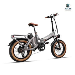 Bicicletta Elettrica Pieghevole T14 <span class=keywords><strong>Aslan</strong></span> Q1 in Acciaio ad Alto Tenore di Carbonio, Pneumatici Fat, Motore Brushless 48V 750W, 7 Velocità, 50mph, Batteria al Litio 15Ah - Product Image 3