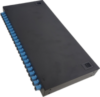 Boîtier de distribution ODF 48 ports LC UPC pour montage en rack 1U 19 pouces, panneau de brassage fibre optique 24/48 cœurs LC